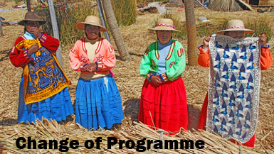 Traditional women at Titicaca