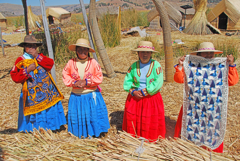 Bolivian Women at Titicaca