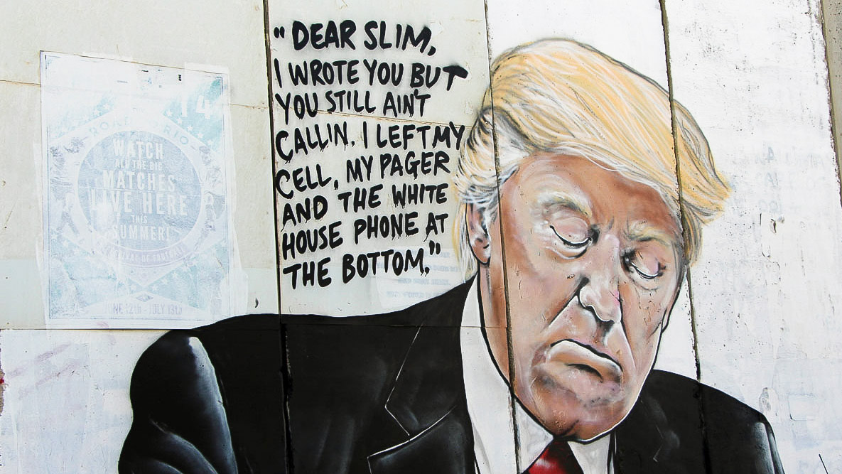 Trump graffito