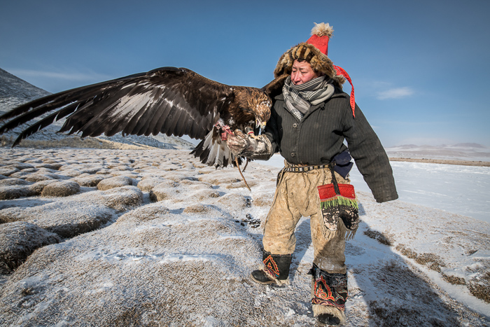 Kazakh eagle hunte