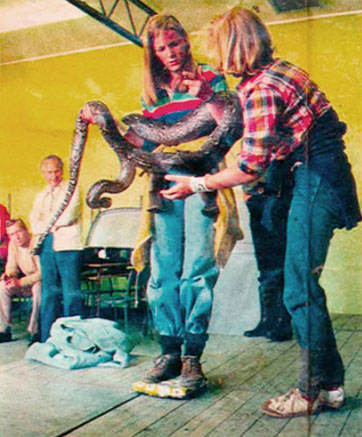 weighing a python